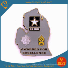 Custom 2D Army Awards Metal Coins of Personalized Honor (LN-076)